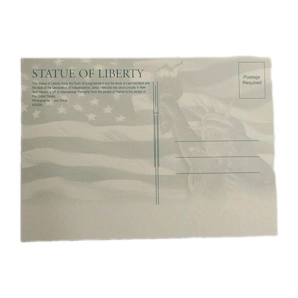 New York City NY chrome postcard Statue of Liberty view - Picture 4 of 9